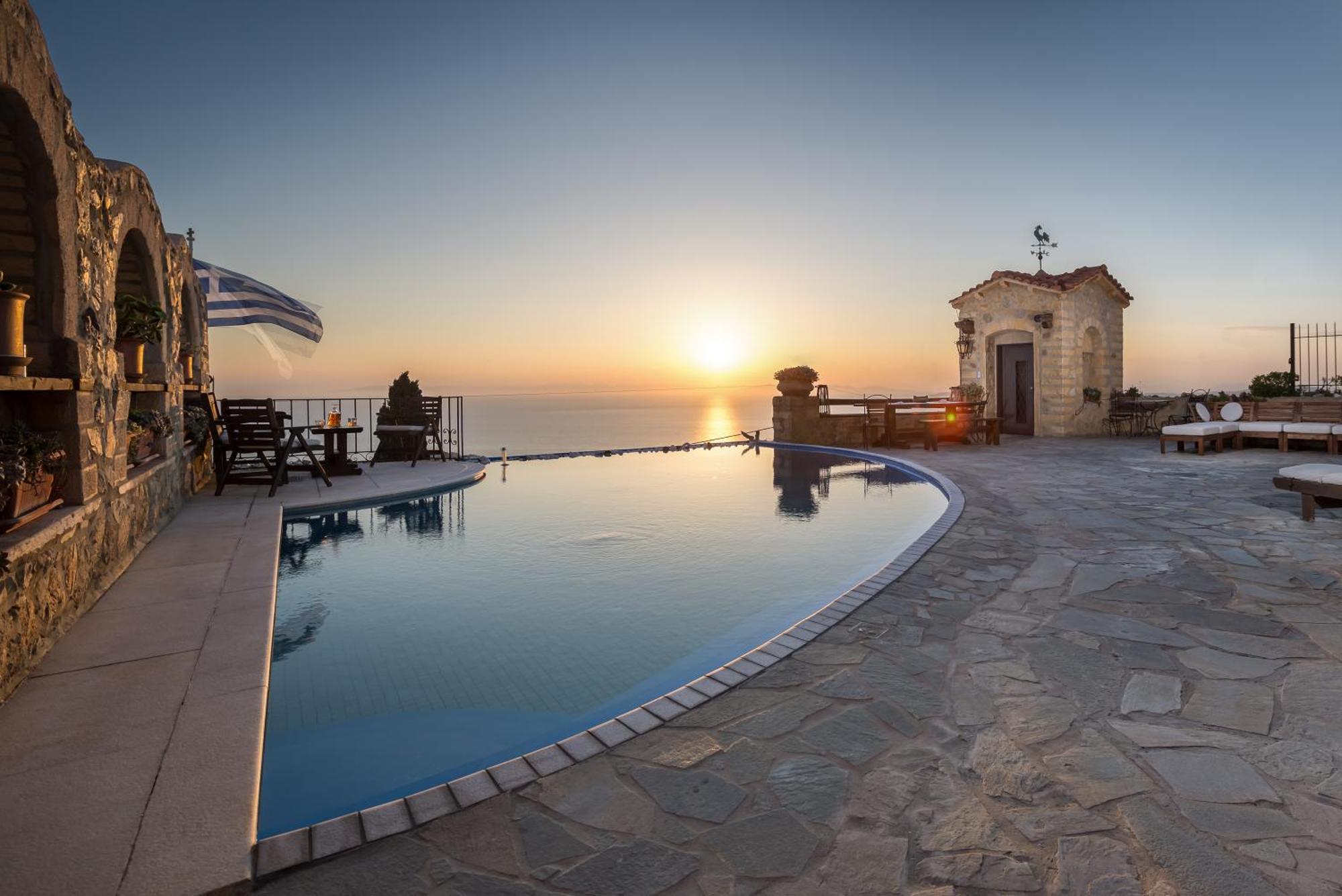 Villa Four Seasons Stonework Castle Lagonisi Exterior foto